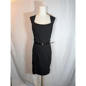 XOXO Chic Black Dress with Belt - Size 11/12 Sweetheart Neckline